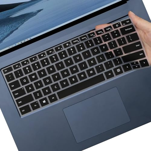Microsoft Surface Keyboard Cover for Laptop 6/5/4 13.5/15, Surface Laptop Studio 2 (2023), Studio 14.4 - Protective Cover Skin (Black)
