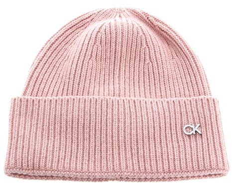 Calvin Klein Damen Re-Lock Beanie Mütze, Braun (Café au Lait), One Size