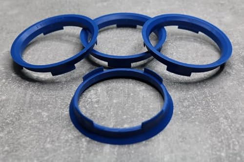Zentrierringe Distanzringe 70,4 mm x 64,1 mm blau für Alufelgen