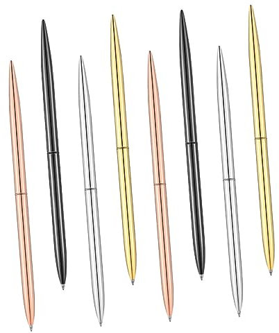 DIYEAH Nordic Style Metal Ballpoint Pens Smooth Writing Decorative Office Sign Pens 4 Colors