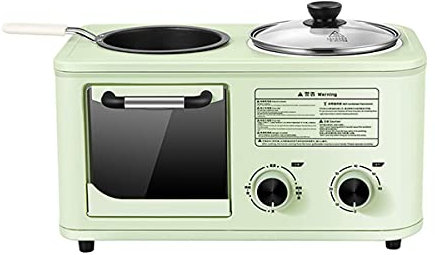 TEmkin Máquina de Desayuno 3 en 1 para el hogar, máquina de café multifunción Tres en uno, sandwichera, Horno, tostadora
