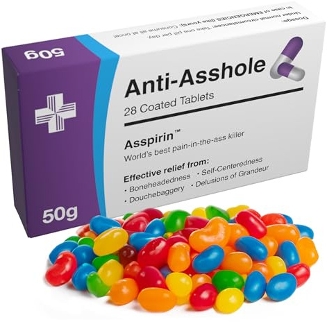 Joke Pill Box Candy - Funny Gift for Men & Women - Hilarious Gag Gifts for Adults, Boyfriend, Coworker, Best Friend – Unique Men’s Gifts, Novelty Prank, White Elephant Gift, Pranks for Adults