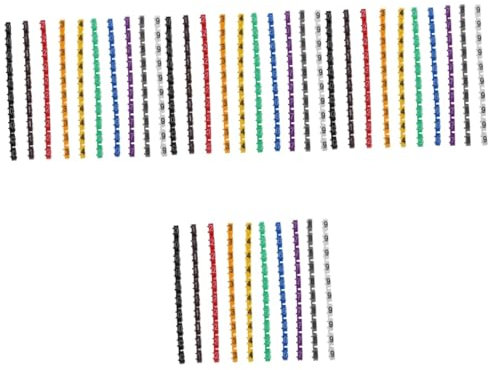 HOMSFOU 400piezas Marcadores De Cable De Etiquetas Identificativas Para Cables De Tubos De Plástico Compatible Diámetros