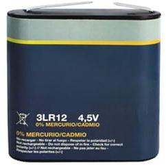 Pila alcalina 3LR12, 4.5V, Blister 1 Unidad, Ideal para Dispositivos electrónicos y Juguetes.