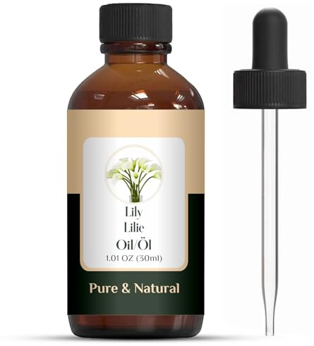 Aceite de lirio Zing orgánico (Lilium Auratum) | Aceite esencial puro y natural para el cuidado de la piel, aroma y difusores - 30 ml