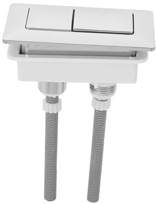 NUOBESTY Botón de Cisterna y Fácil de Instalar Resistente al Envejecimiento Pulsador Rectangular de Doble Descarga en Abs Color Aleatorio WC para Inodoro para Baño