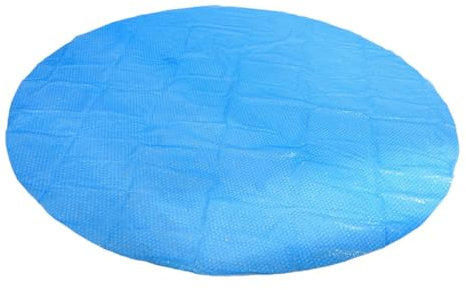 Toyvian 10ft Round Bubble Solar Pool Cover PE Thermal Blanket for Hot Tubs Insulation Film for Sun Protection Outdoor Swimming Pool Cover