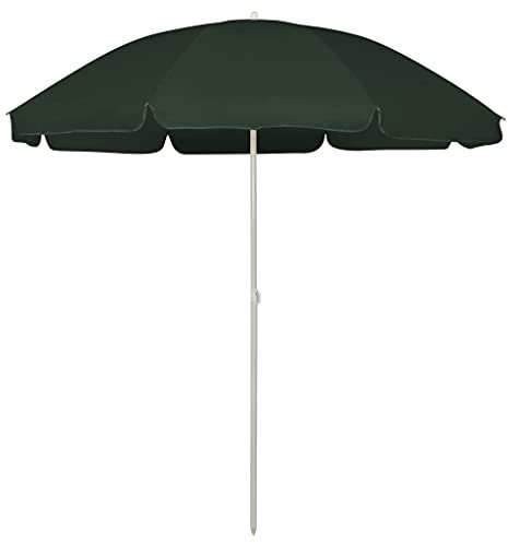 WKIEQACO Parasol de plage pour la maison et le jardin Vert 240 cm