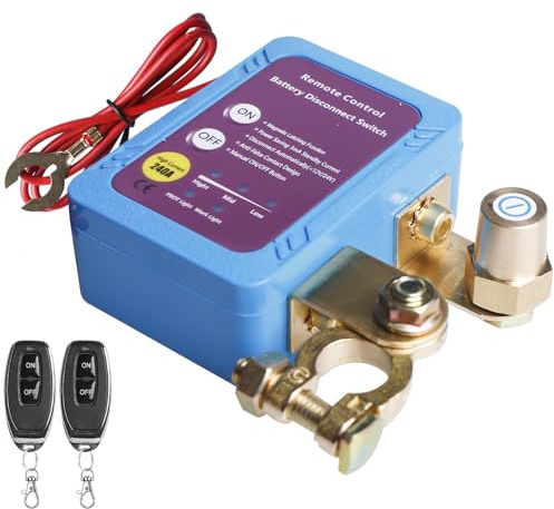 Drahtloser Ferngesteuerter Auto Trennschalter: 12V 240A Batterie Trennschalter, Batterie Kill Switch Anti-Diebstahl, Batterietrennschalter, Auto Trennrelais für Wohnmobil, Auto, RV, Boot, ATV, LKW.