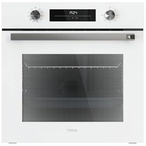TEKA Horno Multifunción 60cm HydroClean A+, 8 Funciones de Cocción, Guías Telescópicas Plus Extension, Bandeja Antivuelco, NEO HSB 6350 WH