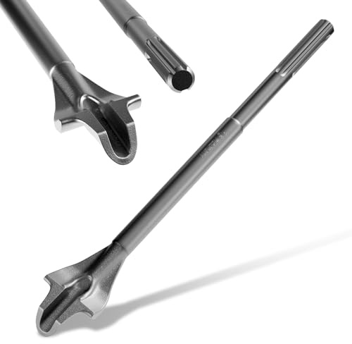 SDS-Max Flügelmeißel 385 mm – Mauerfräse für Beton und Mauerwerk, Schlitzfräse für tiefe Schlitzarbeiten, SDS Max Schlitzmeißel für Hammerbohrer, 22 mm
