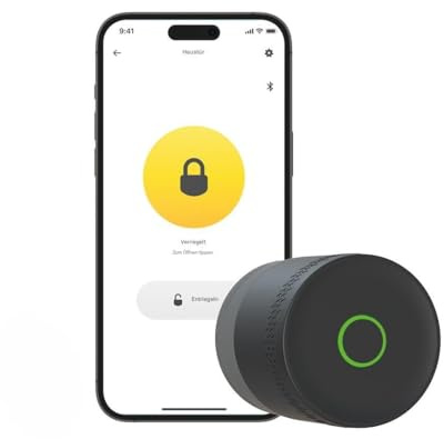 Yale - Linus Smart Lock L2 Lite - Negro - 05/109100/MB - Acceso sin llave - Instalación fácil - Compatible con Matter | Llaves digitales - Actividad en tiempo real - App Yale Home