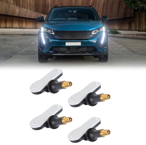 ISAKEN 4x Reifendrucksensor 9811536380 für Citroen Berlingo C-Elysee C4 C5 DS4 DS5, für Peugeot 207 208 3008 301 308 5008 508 Partner RDKS Sensoren TPMS Reifendruckkontrollsystem