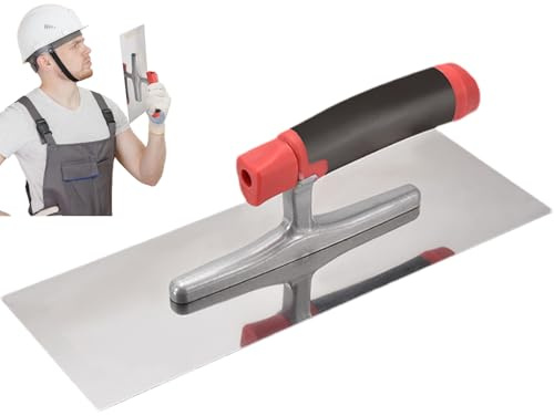 Llana de Cemento,Herramientas De Enlucido De Acero Inoxidable - Llana para Hormigón - para Juntas Suelos Cemento Albañilería Azulejos Mortero