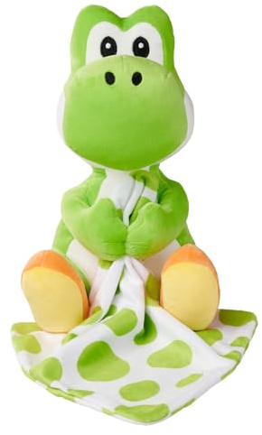 Simba My Mario Baby Yoshi Plush with Blanket – 9-Inch Soft Comfort Toy for Infants & Toddlers, Cuddly Dino Snuggle Buddy Toys