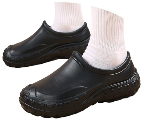 Générique Chaussures De Travail Homme Antidérapants Imperméables Fermé Sabots De Jardin Unisexe pour Cuisine Et Hôpital Respirant Confortable Clogs Décontracté Intérieur Extérieur Mules D'Été