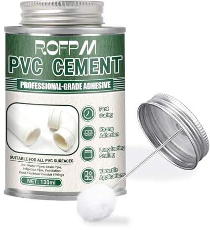 Cola de Contacto, Pegamento de Contacto, Pegamento Pvc Tuberías, Fuerte Adherencia y Resistente Al Agua, Para Conexiones de Tuberías, Tuberías de Desagüe, Tubos de Plástico