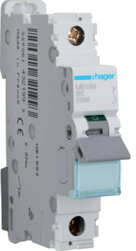 Hager MB199 B-Type 1P 1module(s) - Stromunterbrecher (6 A)
