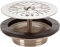 Nicoll 0501026 L2262 - Piletta per lavabo con griglia, diametro: 55 mm, in ottone e acciaio inox