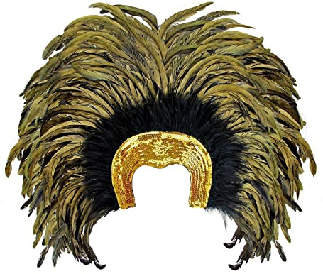 W WIDMANN MILANO Party Fashion -Federkopfschmuck Brazil, Samba, Hut, Kopfschmuck, Accessoire, Mottoparty, Karneval