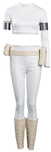 Lixinya Costume de princesse pour Halloween, carnaval et cosplay, Blanc., M