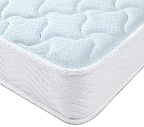 Good Nite Double Mattress 4FT6 Spring Mattress with 5mm Memory Foam Medium Hardness 7 Inch Deep（135x 190 x 18cm）