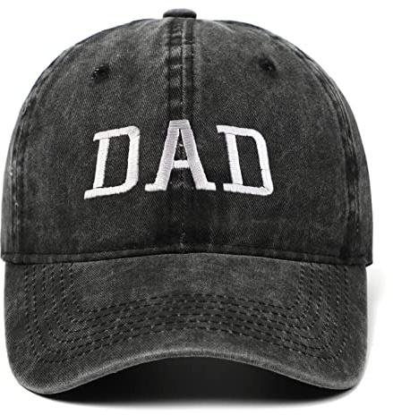 Basebollkeps DAD MOM broderad bomullskeps justerbar storlek vanlig hatt tvättad baseballkeps för män kvinnor utomhusaktiviteter, Grå, ros, one size-M