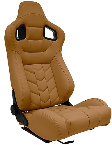Sportsäten GK – beige konstläder – dubbelsidigt justerbart ryggstöd – inkl. löpskenor
