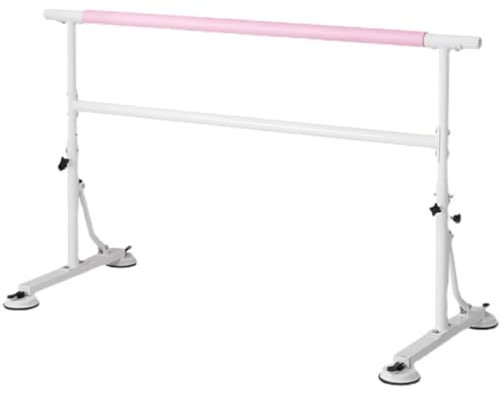 SnamicE Ballettstange, Mobile doppellagige Ballettstange mit Einstellbarer Höhe von 85–110 cm, mit komfortablem Anti-Rutsch-Griff (1 m/3,3 Fuß)