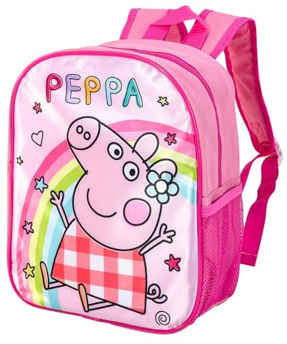 Peppa Pig Backpack Kids Premium Rucksack Girls Back To School Carry Bag Adjustable Shoulder Straps Premium Travel Backpacks