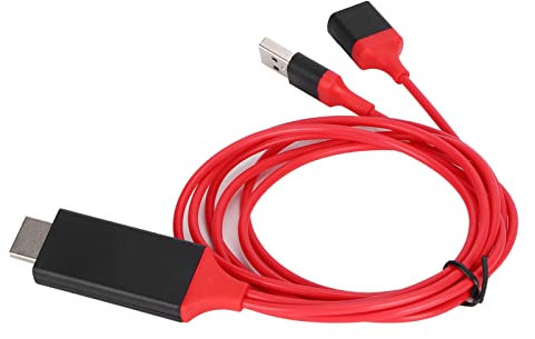 EMUKOEP Cavo Adattatore da Telefono Cellulare a TV 1080P HDMI HDTV Universale per Tablet Cellulare