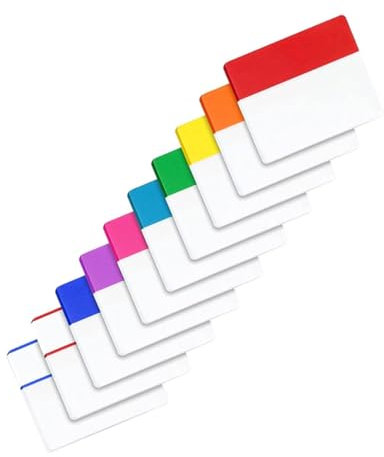 SHINEOFI Selbstklebende Registerkarten Für Ordner Aktenordner Bücher Tagebücher Transparente Haftregisterkarten Leseregisterkarten Zum Markieren Indexregisterkarten Selbstklebende Trennregi