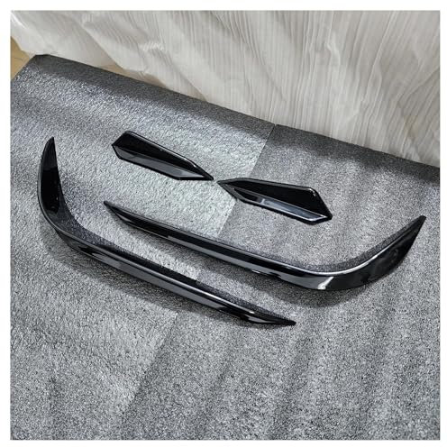 Frontlippe Für VW Für Golf MK7 7 Für GTI R 2013-2016 Glanz Schwarz Für RevoZport Stil Front Stoßstange Aero Kit Canard Flügel Frontspoiler(B)