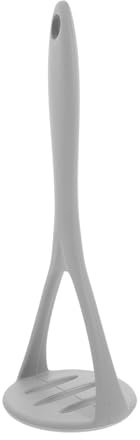 IMIKEYA Silicone Potato Ricer and Vegetable Masher Grey Kitchen Food Pressing Tool Stainless Steel Potato Masher for Home Cooking