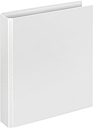 Veloflex 1153090 ringpärm Basic, ringpärm, DIN A5, 4-ringmekanik, 196 x 230 x 30, kartong, vit