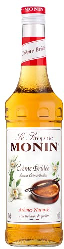 Monin Sirup Créme Brûlée, 0,7 Liter | Crème Brûlée Geschmack für Latte Macchiato, Cappuccino, Milchkaffee und Desserts - süß-cremiger Genuss