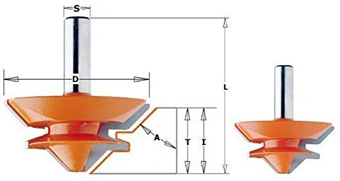 CMT ORANGE TOOLS CMT 955.503.11 FRESA X INCASTRI 45-GR. HW Z2 S=12 D=70X30X70 DX