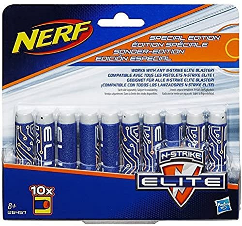 Hasbro Nerf B5571EU5 - N-Strike Elite Deko 10er Dart Nachfüllpack Spielzeugblaster, Sportspielzeug