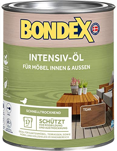 0,75L Bondex Intensivöl teak Intensiv Öl Holzöl Holzpflegeöl Holz