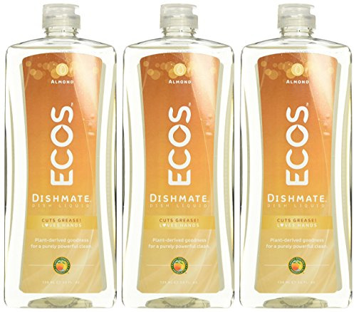 Earth Friendly Products Dishmate Spülmittel Mandel 750 ml (3er Pack)