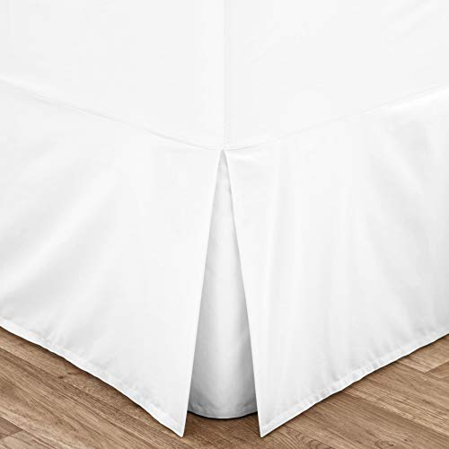 Catherine Lansfield Easy Iron Percale Combed Double Fitted Valance Sheet White
