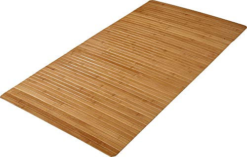 Kleine Wolke 5043202455 Holzmatte Bambus, 60 x115 cm, Natur, farblich Sortiert