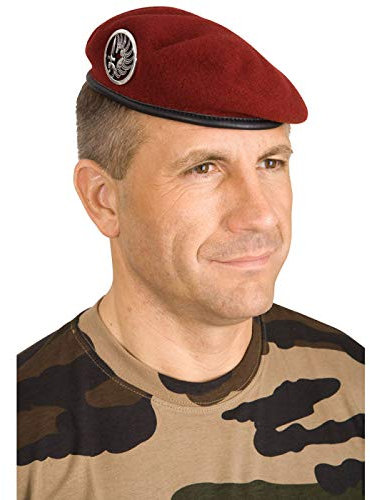 Idaho Beret Commando - Rot - Unisex-Erwachsene - Kostüm-Kopfbedeckung - Militär - One Size Fits All