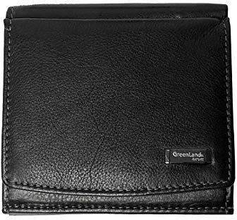 Black-Nappa-Geldbörse Wiener Schachtel-quer RFID-save-10x10x2,5