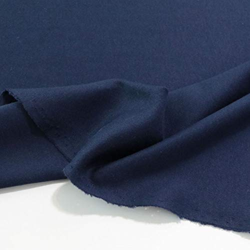 TOLKO 50cm Baumwoll-Jersey für Shirt Kleid Rock | Kleiderstoff weich Blickdicht knitterarm elastisch | Stoffe zum Nähen Stoff Meterware | 150cm breit Baumwollstoff (Blaubeere)