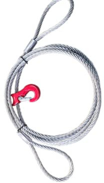 ALFA LOGISTIK® Chokerseil mit Schlaufen 10mm – 14mm, Rückeseil, Forstseil mit Gleithaken 1m – 30m (10mm 1m)