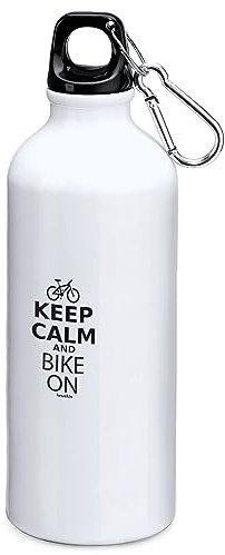 K KRUSKIS - Bidon 800 ml Ciclismo Keep Calm and Bike On