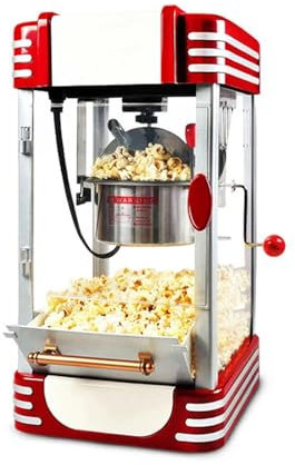SKUBIS Popcorn machine, commercial fully automatic, popcorn machine, large capacity electric corn popper, household hot air popcorn machine,B