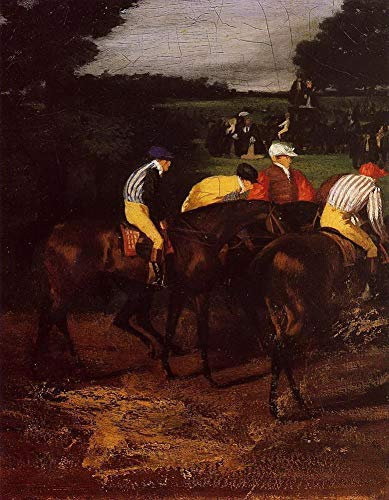 14 dipinti famosi - fantini a epsom 1862 Edgar Degas corse di cavalli - Handmade Oil Art su tela -07, £70- £1500 Dipinto a mano da insegnanti delle Accademie d'arte