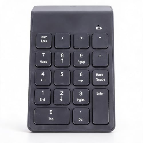 Teclado Numérico Bluetooth, Teclado Numérico Inalámbrico 5.0 con 18 Botones Mini Portátil para Computadora Portátil y PC